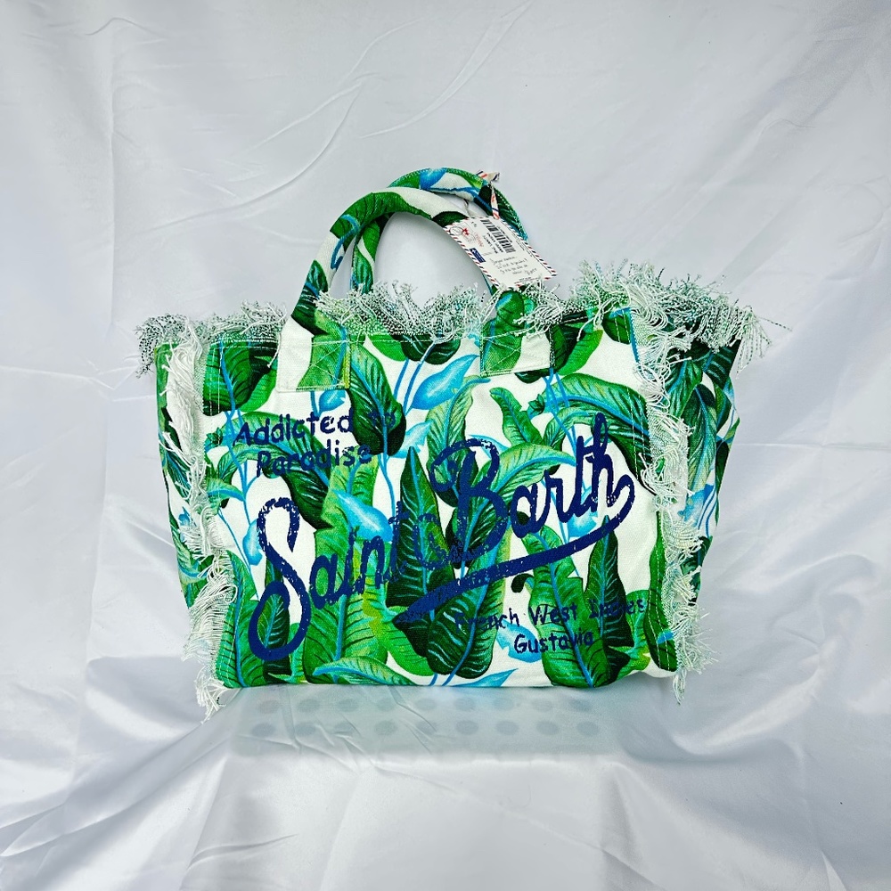 St. Barths Green Graphic Tote Bag
